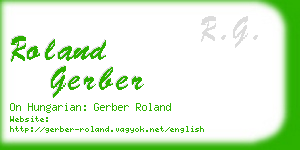 roland gerber business card
